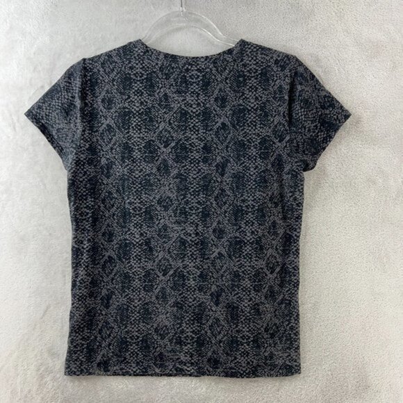 Athleta Daily Top Womens Small Snake Python Animal‎ Print Short Sleeve Tee - Picture 2 of 10